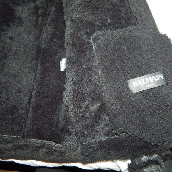 Balmain Double Zipper Men's Shearling coat - Picture 5 of 8